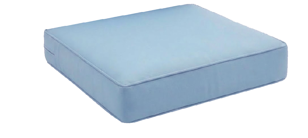 Boxed Seat Cushion for Outdoor Patio Deep Seating Furniture